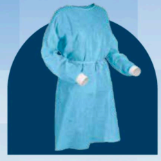 TIE CLOSURE FULL SLEEVE WITH KNIT CUFFS